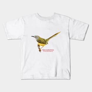 Yellow-bellied Prinia | Prinia flaviventris Kids T-Shirt